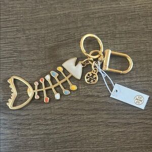 Tory Burch Gold Keychain / Bottle Opener